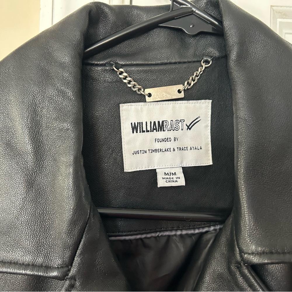 William Rast Dark Leather Outerwear